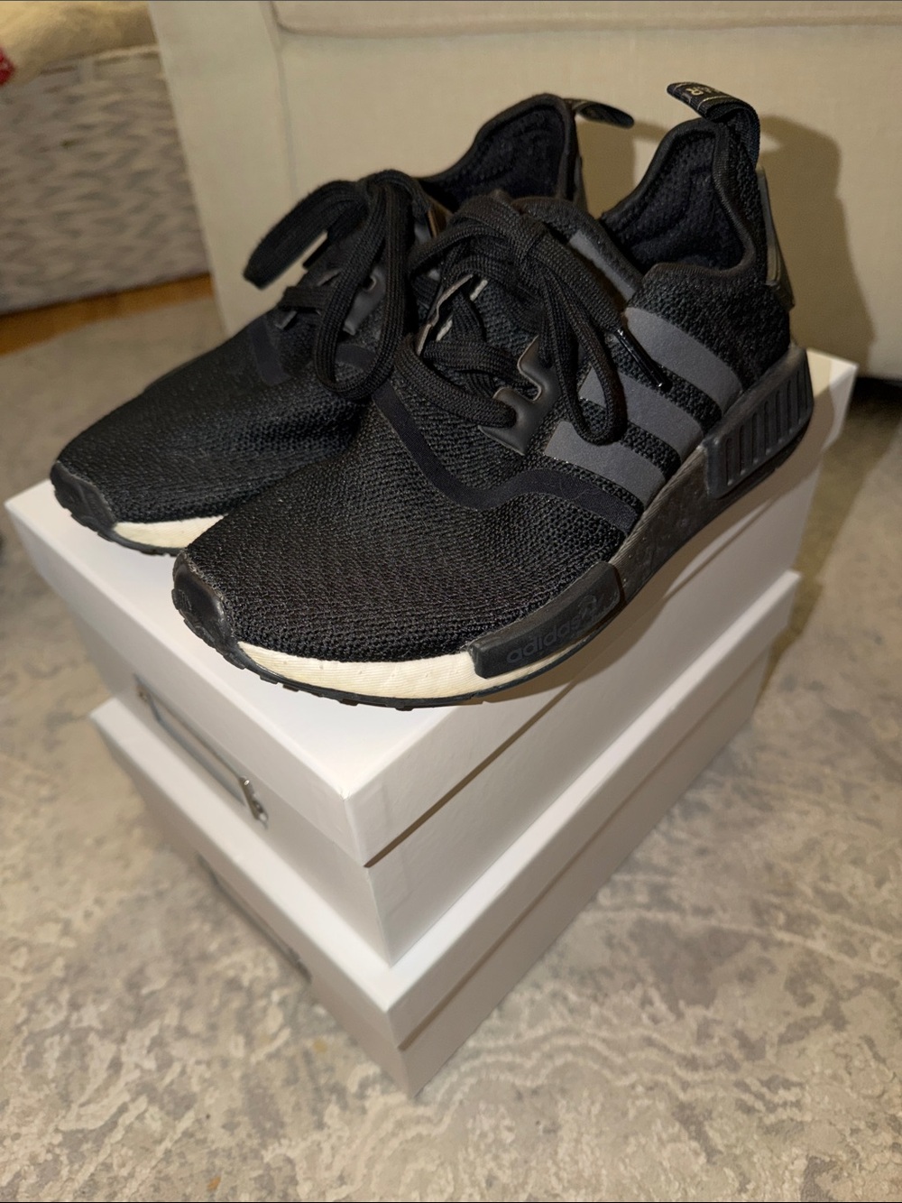 adidas Black and Gray Women's Athletic Sneakers